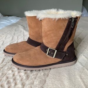 Women’s tan and brown UGGs